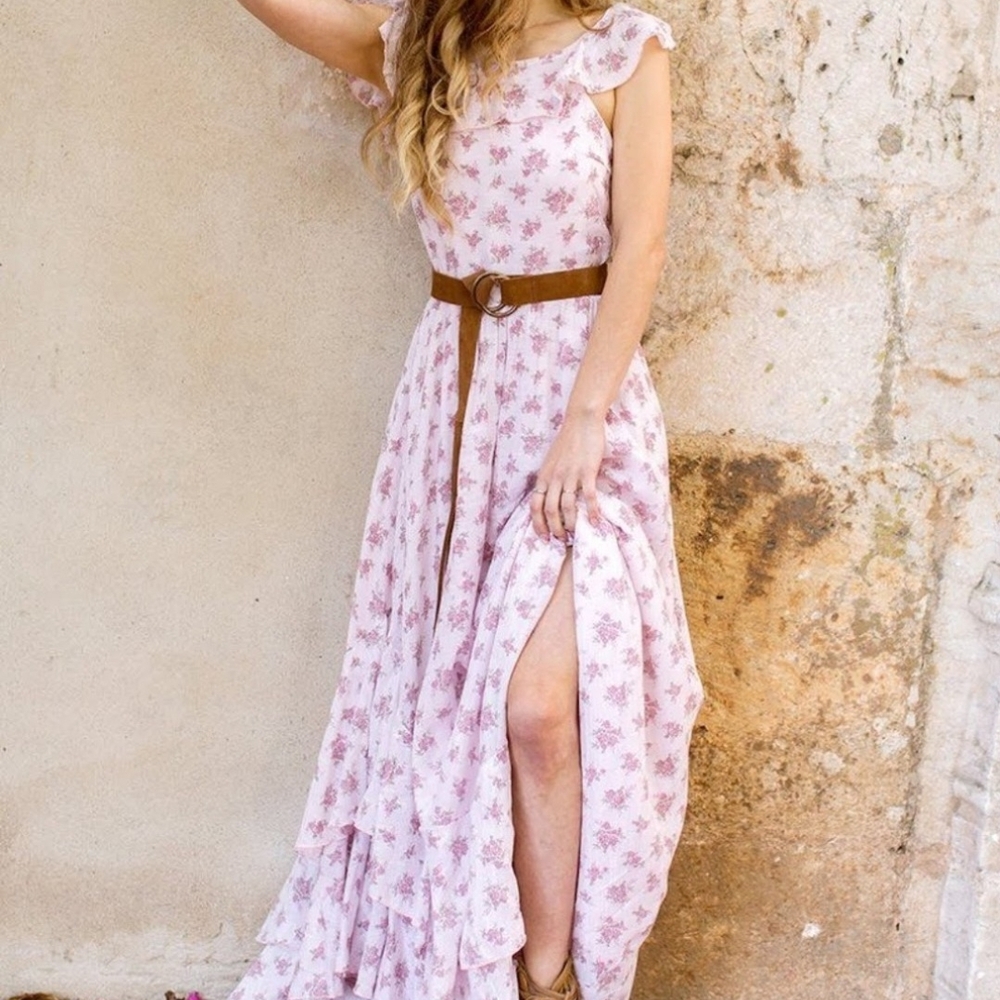 NWT Joyfolie Mia Joy Celine Maxi Dress In Vintage Floral Size Large